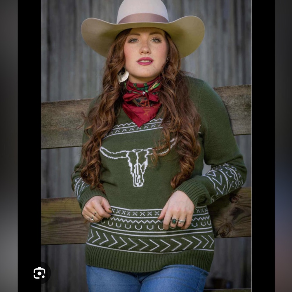 Cotton and Rye Women’s Longhorn Sweater